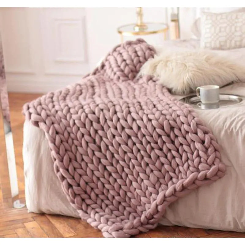 Chunky Merino Wolldecke – Stilvoll, weich & fotogen