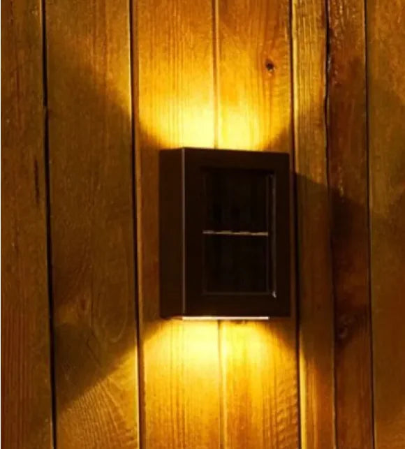Stylische solarbetriebenen LED-Wandleuchte