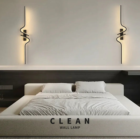Stylische minimalistische Wandleuchte