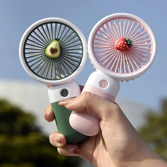 Tragbarer USB-Ventilator im Cartoon-Stil – Mini-Ventilator für unterwegs