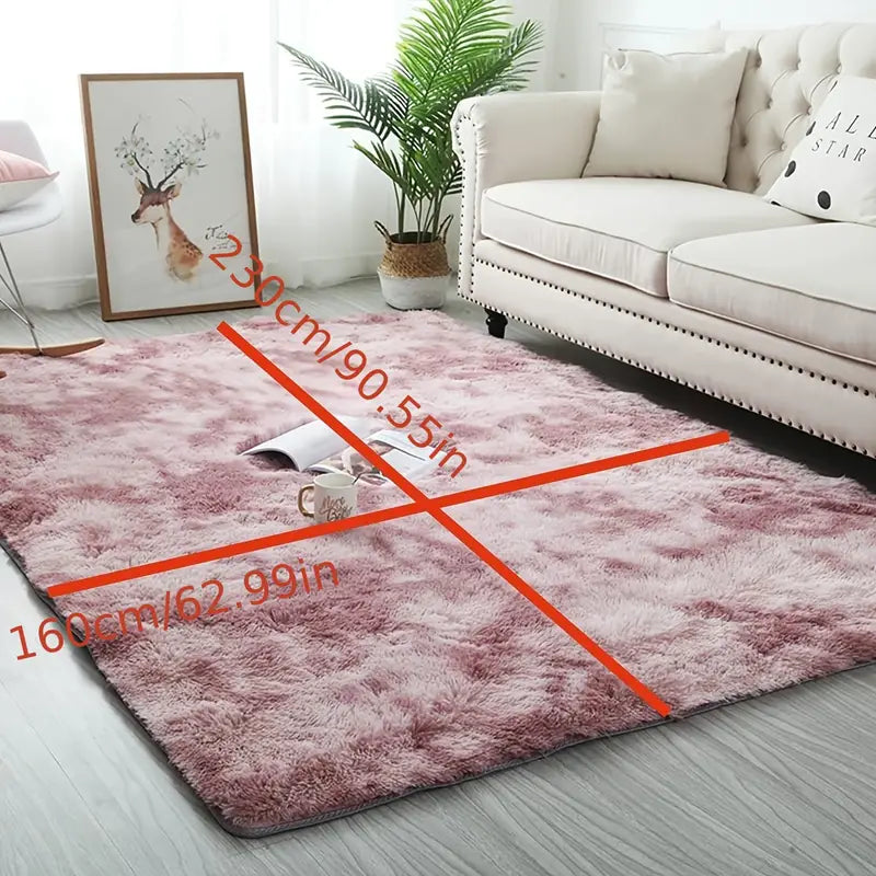 Großer, ultra weicher, rutschfester Flauschteppich für zu Hause
