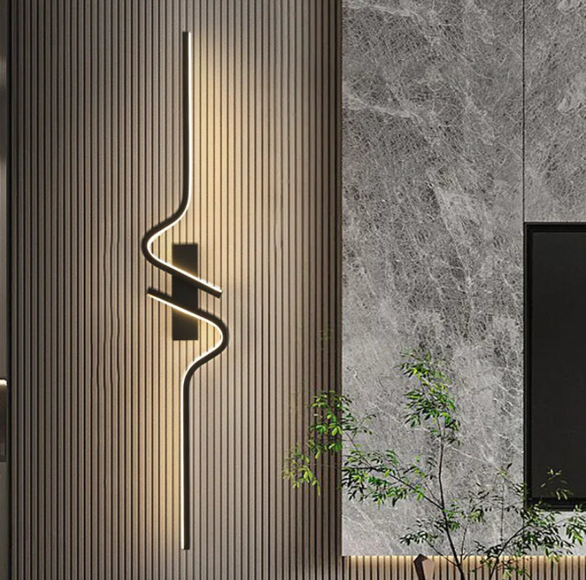 Stylische minimalistische Wandleuchte