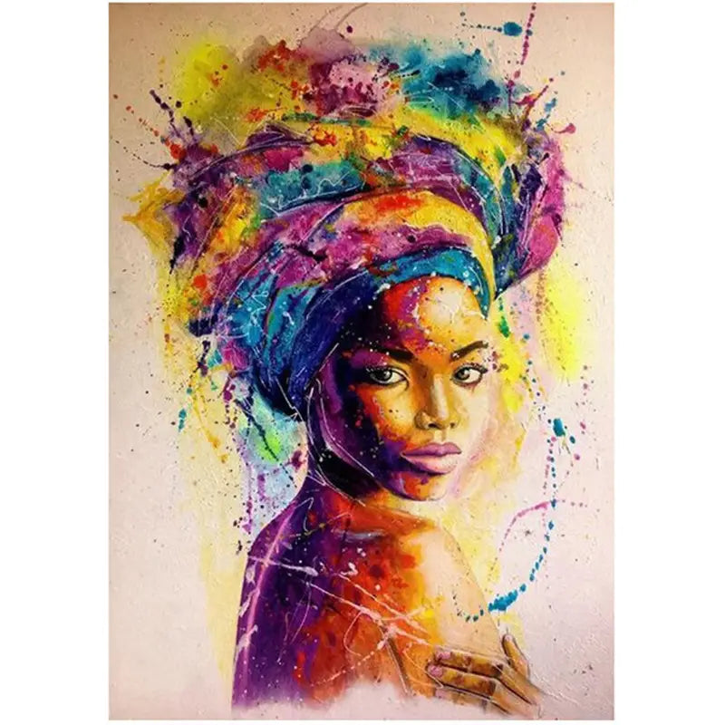 Graffiti-Kunstposter „Afrikanische Frau“ – Ausdrucksstark & Modern