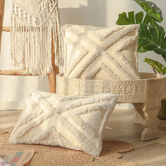 Exquisites Marokkanisches Tassel Tufted Kissen mit Füllung