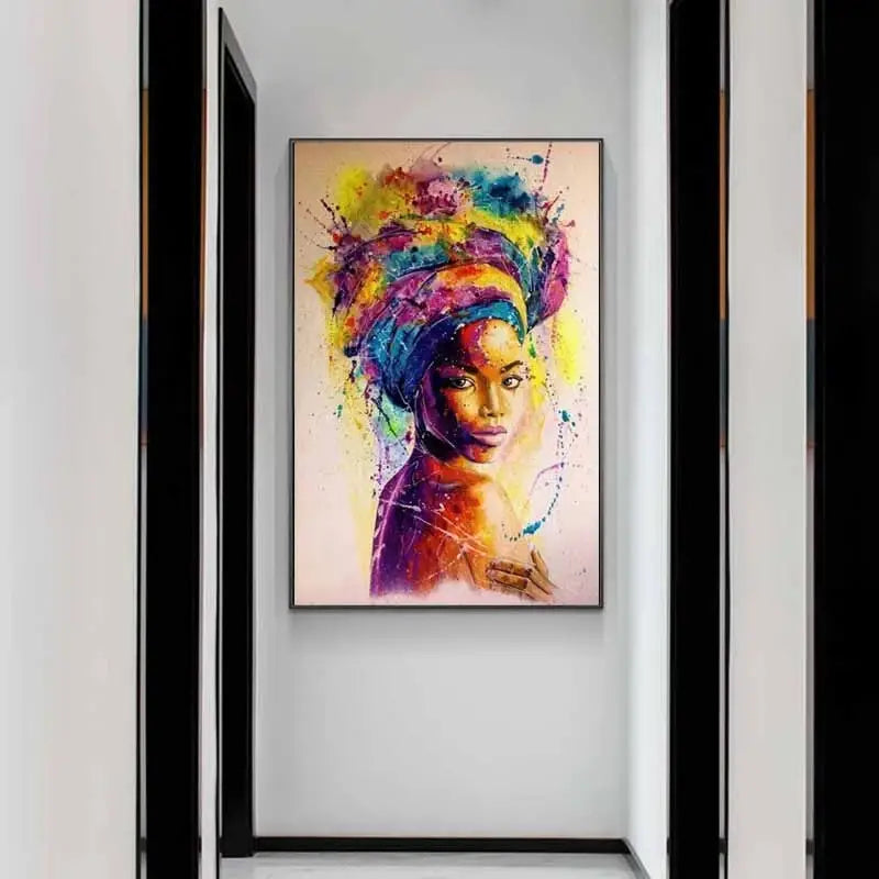 Graffiti-Kunstposter „Afrikanische Frau“ – Ausdrucksstark & Modern