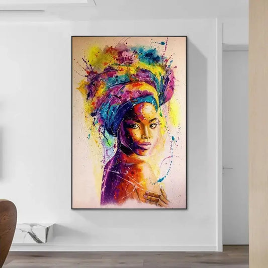 Graffiti-Kunstposter „Afrikanische Frau“ – Ausdrucksstark & Modern