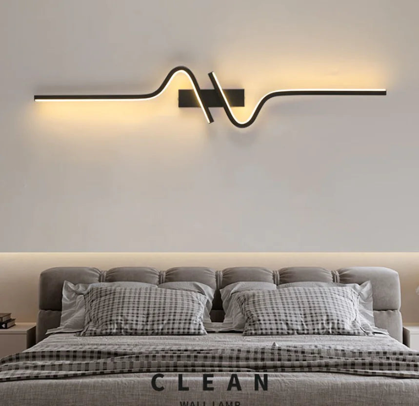 Stylische minimalistische Wandleuchte