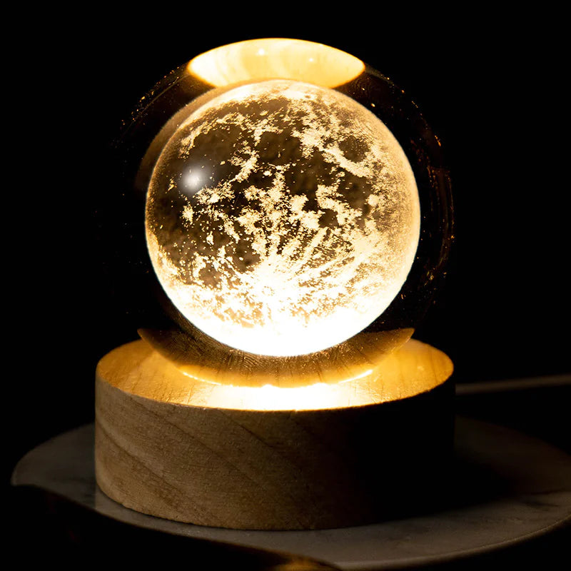 3D-Sonnensystem-Kristallkugel-Lampe