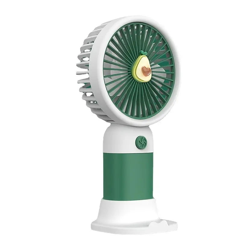 Tragbarer USB-Ventilator im Cartoon-Stil – Mini-Ventilator für unterwegs