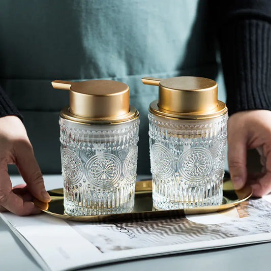 Luxuriöse Glas-Lotionflasche – Stil trifft Funktion
